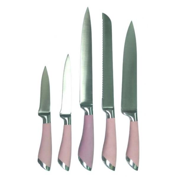 5-pc Kitchen Knife Set | POM Handle with Steel Cap