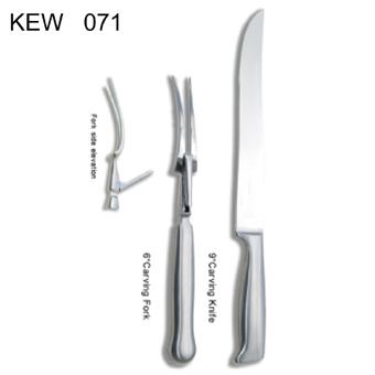 2-pc BBQ Carving Set | Stainless Steel Handle