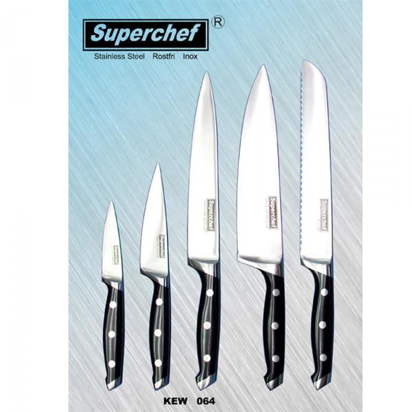 Набор кухонных ножей 5 предмета | Эргономичная синтетическая ручка