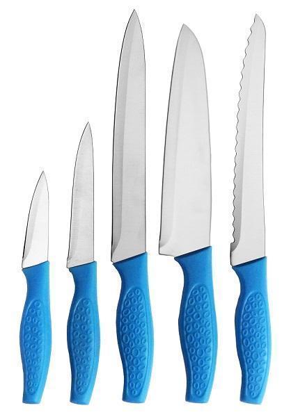 5PCS Colorful Plastic Handle Kitchen Knife Set (SE-1621) - China