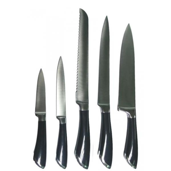 Küchenmesser-Set 5-teilig | PP Griff mit Stahlkappe