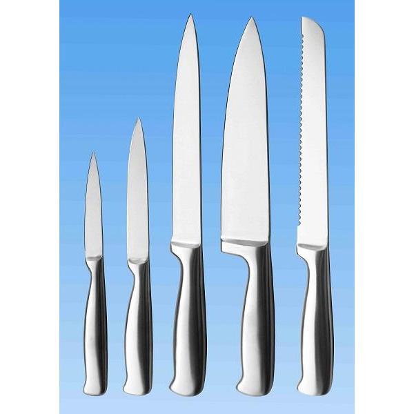 Set de 5 couteaux de cuisine tout inox