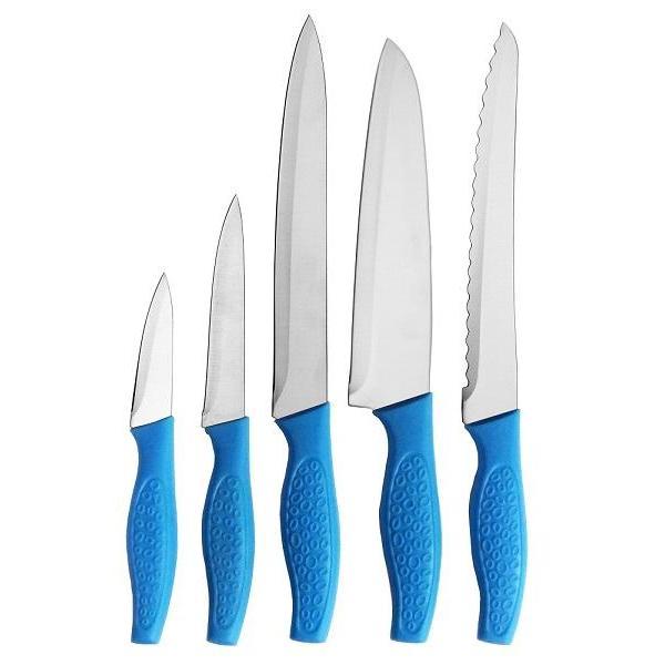 Set de 5 couteaux de cuisine avec manche en plastique