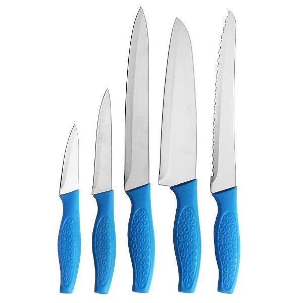 Set de 5 couteaux de cuisine avec manche en plastique