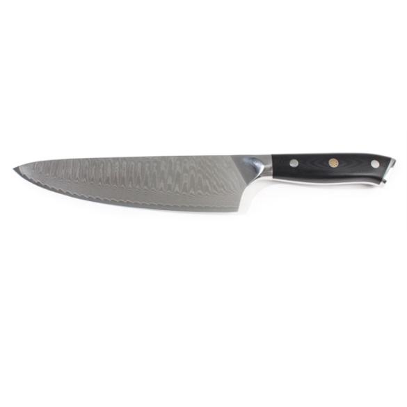 67層のダマスカス鋼のシェフのナイフ | ミリタリーG10ハンドル