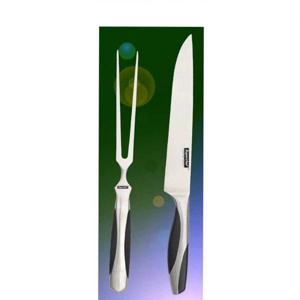 Gesmede Messenset 2-delig, Vleesmes en -vork