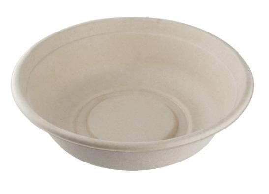 CR32 Compostable Natural Pulp & Bagasse Bowl