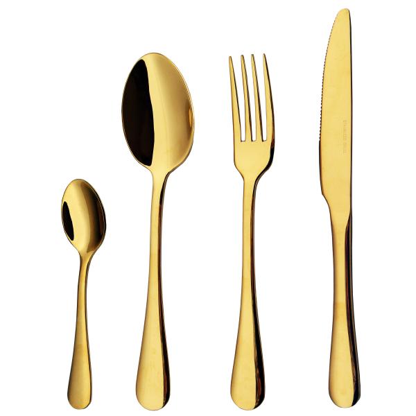Cutlery Flatware Set | PVD Gold | KEJ-454G