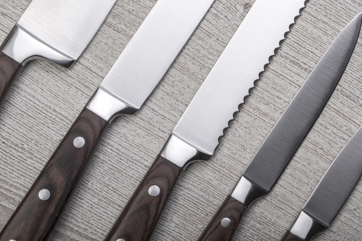 An overview of the different steel types for kitchen knives